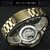 WINNER Men's Automatic Skeleton Watch | Retro Bronze Case Fashion Casual Mechanical Timepiece (Black Circle)