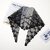 Elegant Lace Triangle Scarf Bandana - French Style Hair Band & Neck Accessory for Women (Black, 24x85cm)