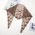 Elegant Lace Triangle Scarf Bandana - French Style Hair Band & Neck Accessory for Women (Black, 24x85cm)