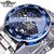 Winner Men's Skeleton Diamond Mechanical Watch - Luxury Automatic Dress Watch for Men (Gold Case Black Dial)