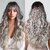 Silky Brown Wavy Lace Front Wig with Air Bangs for a Natural Look (Gradient Wine Red LC8267-1)