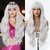 Silky Brown Wavy Lace Front Wig with Air Bangs for a Natural Look (Gradient Wine Red LC8267-1)
