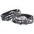 Men's Skull Head Belt with Claw Buckle | Outdoor Rider Punk Style Belt | Casual Fashion Jeans Belt (White Diamond Black Strap + Connecting Leather, 100cm)