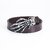 Men's Skull Head Belt with Claw Buckle | Outdoor Rider Punk Style Belt | Casual Fashion Jeans Belt (White Diamond Black Strap + Connecting Leather, 100cm)