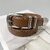 Vintage Distressed Leather Belt with Silver Buckle - Unisex Genuine Cowhide for Men & Women (Black)