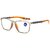 Ultralight TR Sports Reading Glasses | Anti-Slip, Blue Light Blocking, Outdoor Protective Eyewear (Reading +1.50 (Blue Light Blocking), Matte Black Red Legs)