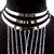 Gold Body Chain Necklace Bold Statement Layering Jewelry for Women (Gold)