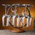 Vintage Wine Glass Rack - Wall Mounted Stemware Holder for Countertop Storage (Cherry Blossom Cup Holder)