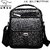 Modern Men's Crossbody Bag - Stylish Casual & Business Messenger Satin Shoulder Bag (Brown Small)