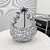 Stylish Korean Cloud Crossbody Bag for Women, Trendy Shoulder Purse, Versatile Underarm Handbag (Silver Shiny)