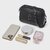 FOXER Genuine Leather Handbag for Women, Crossbody Purse with Top Handle, Luxury Designer Tote for Ladies (Black)