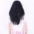Long Black Cornrow Wig for Women, Middle Part Curly Synthetic Hair with Bohemian Style (Black)