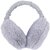 Winter Ear Muffs for Kids & Adults - Thermal Foldable Ear Warmers, Cold Weather Windproof Ear Protection (Foldable Hamburger - Off White)