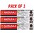 (Pack of 3) Nataraj NAT 621 Bold Writing Pencils | Set of 30 with Free Sharpeners & Erasers (Red)