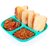 Plastic Lunch Plate,Dahi and Chat Plate,Snack and Appetizer Plate,Tray for Party and Daily use Serving Plate pack of 12