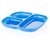Plastic Lunch Plate,Dahi and Chat Plate,Snack and Appetizer Plate,Tray for Party and Daily use Serving Plate pack of 12