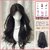 Elegant Black Tea Brown Wigs | Ancient Chinese Style Long Curly Synthetic Full Wig with Middle Part (Black Tea Color (Loose Hair Shipped) + Hair Net)