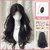 Elegant Black Tea Brown Wigs | Ancient Chinese Style Long Curly Synthetic Full Wig with Middle Part (Black Tea Color (Loose Hair Shipped) + Hair Net)