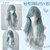 Lolita Sea Salt Glacier Blue Ombre Wig | Long Curly Synthetic Hair Full Head Cosplay Wig (Main Color)