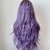 Vibrant Purple Wavy Cosplay Wig | Long Flowing Synthetic Hair for Stunning Looks (Sweet Mid Part Curly Hair [Wisteria] w/ Net)