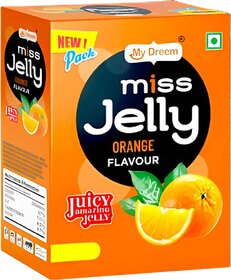 MyDreem Miss Jelly Orange Flavor, Smooth  Jiggly Candy Treat for Kids  Adults 85 Pcs in Each box Pack of 1