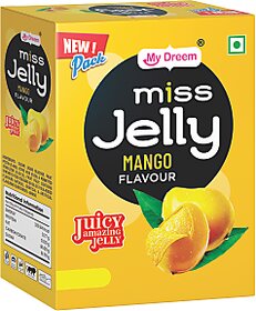 MyDreem Miss Jelly Mango Flavor, Smooth  Jiggly Candy Treat for Kids  Adults 85 Pcs in Each box Pack of 1