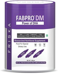 Friska Fabpro DM Power of whey Balance Nutrition for Diabetes care Flavour Vanilla  200gm