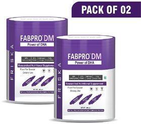 Friska Fabpro DM Power of whey Balance Nutrition for Diabetes care Flavour Vanilla Pack of 2 400gm each