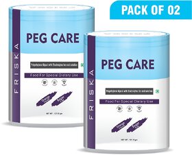 Friska Nutraceuticals Peg Care Polyethylene Glycol with Electrolytes for Oral Solution Pack of 2  13715gm Each