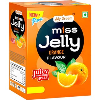 MyDreem Miss Jelly Orange Flavor, Smooth  Jiggly Candy Treat for Kids  Adults 85 Pcs in Each box Pack of 1