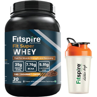 Fitspire Fit Super Gourmet Coffee Whey Protein 35g Protein + 400ml Leak-Proof Shaker