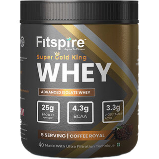 Fitspire Super Gold King Coffee Royal Whey Protein 165g HighProtein Formula