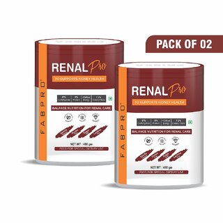 Friska Fabpro Renal Pro Albumen Power researched nutritional supplement Flavour Vanila Pack of 2  400gm each