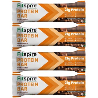 Fitspire Protein Bar Buterscotch 60G Pack Of 4