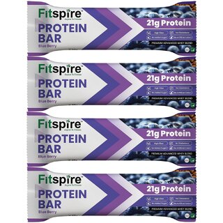 Fitspire Protein Bar Blueberry 60G Pack Of 4