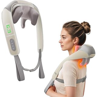 Necck and Back Massager, Necck Massager with Heating, Body Massager for Body Aches and Pains Relief, Electric Wearable 5