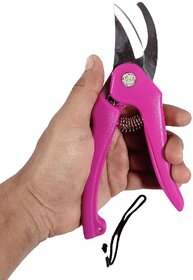 Garden Pruning Shears for Plants Stainless Steel Sharp Blade Cutter with Safety Lock  Ergonomic Grip Handle Multi Color