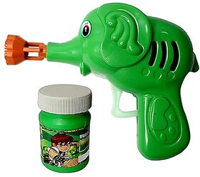 Rv Marketing Hand Pressing Elephant Bubble Gun Toy with Bubble Solution for Kids Boys and Girls (Multicolor) Pack of 1
