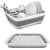 Multi-Function Foldable Disk Washing Tray,Silicone Collapsible Foldable Dish Drying Drainer Storage Kitchen Rack for Por