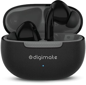 Digimate Jaalsa 30 Hours Playtime TWS Earbuds with Bluetooth 5.3, Dual Mic, 200mAh Battery (DG-EB-02, Grey)