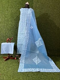 Applique Cotton Suit 3 Piece Set Fabrics