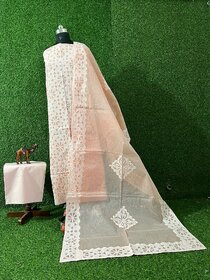 Applique Cotton Suit 3 Piece Set Fabrics