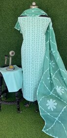 Applique Cotton Suit 3 Piece Set Fabrics