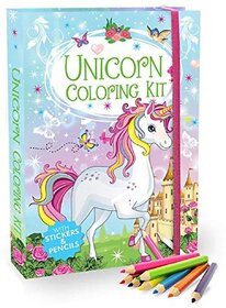 Trendy Unicorn Kit with Attractive Pencils and Stickers