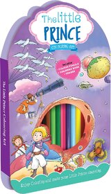 Little prince Colouring kit with 12 attrative colour pencils, 1 Colouring, Activity book  Eraser