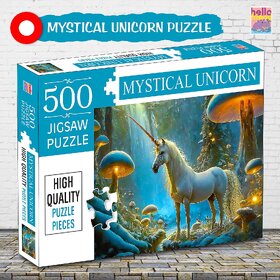 Mystical Unicorn Puzzles 500-Piece for Kids and Childrens  Ages 9+