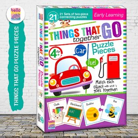 Object Puzzle Connecting 2-piece (Set of 21 pcs) for Childrens- Ages 4+