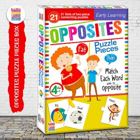 Opposite Match Puzzle Connecting 2-piece (Set of 21 pcs) for Childrens- Ages 4+