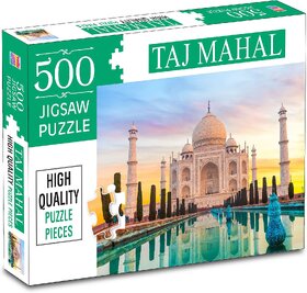 Taj Mahal 500-Piece Jigsaw Puzzles for Kids and Childrens  Ages 9+