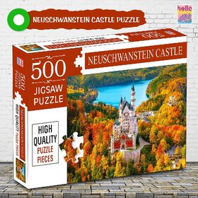 Neuschwanstein Castle Jigsaw Puzzles for Kids and Childrens  Ages 9+